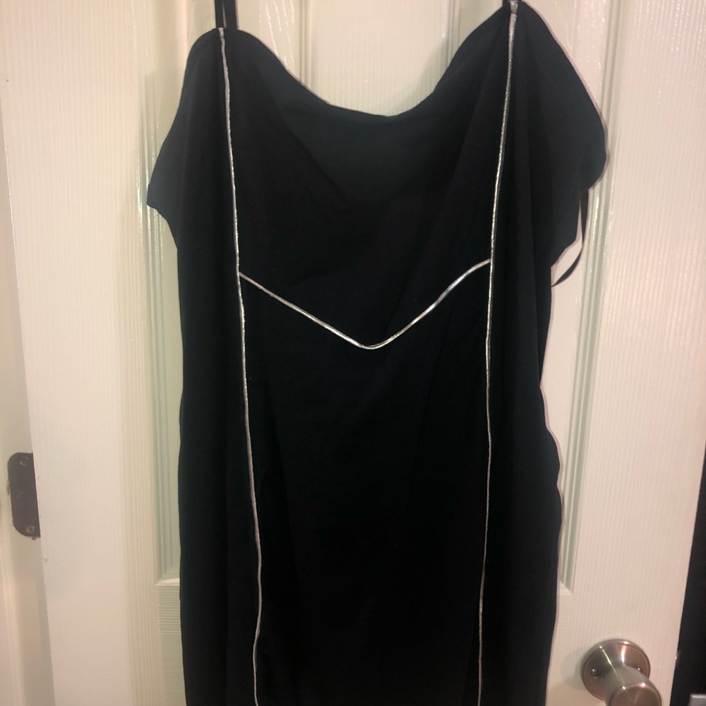 Black mini dress